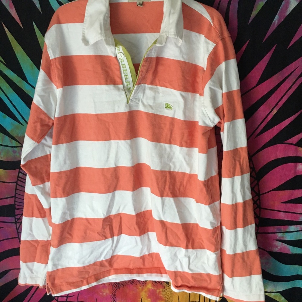 Vintage burberry rugby shirt